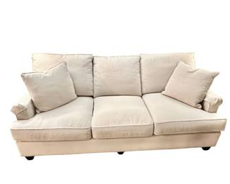 Bassett couch in neutral tones