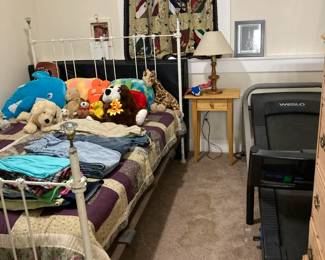 Stuffed animals, girl's clothes, Treadmill