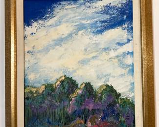 Original Oil by M. Elaine Martin "Summer Shadows"
