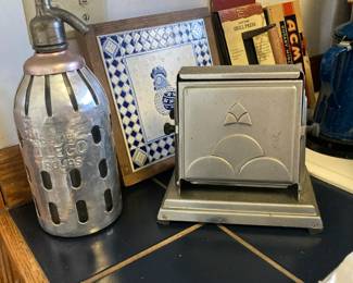 Vintage soda Bottle, Vintage Toaster