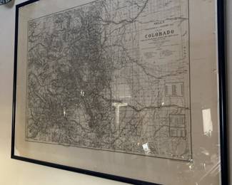 Nells Topographical Township Map of Colorado 1881