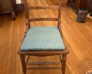 Walnut (?) Dining Chairs (4)