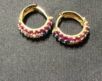 Gold earrings