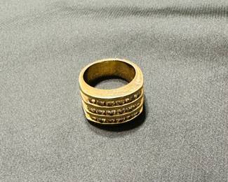 Gold and diamond band