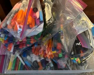 Bags of Sharpie and other markers!