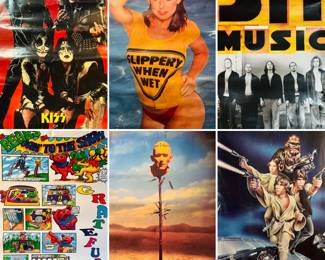 KISS band poster
Slippery when wet Bon Jovi band poster
311 band poster
Grateful Dead band poster
Alice In Chains band poster
Vintage Star Wars poster