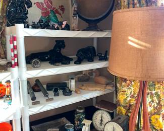 vintage scales, vintage marbles, etc
