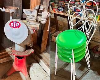 vintage patio stools