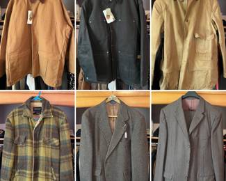 vintage suitcoats, vintage suits, vintage coats, carthart style coats