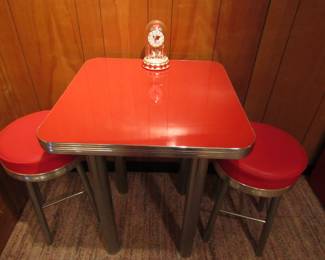 Retro chrome diner set