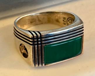 Men’s mid-century silver ring