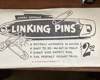 Rare Jerry Andrus linking pins magic trick