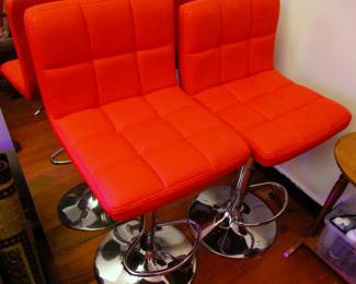 Fun chrome swivel stools