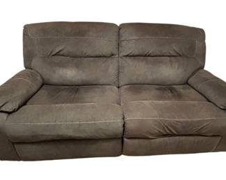 Brown Microfiber Reclining Sofa