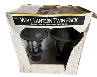 NEW Hampton Bay Wall Lantern Twin Pack