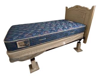 Painted Wood Twin Bed