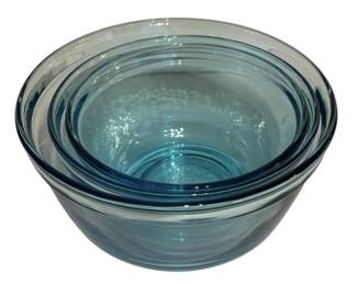 Turquoise Anchor Hocking Mixing Bowls