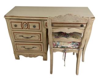 Vintage Painted Desk Chair