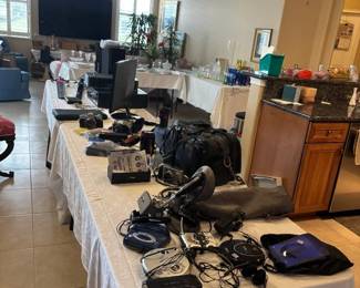 Various collectible electronics,  Camera - Minolta, Freedom, Minota XG- lens/case, Canon, Konika,  and much more