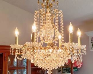 Schonbek Crystal Chandelier 