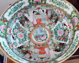 LARGE CHINESE BOWL SIGNED STAMPED