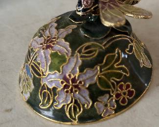 Enamel bee music box