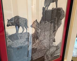 NCSU wolves drawing