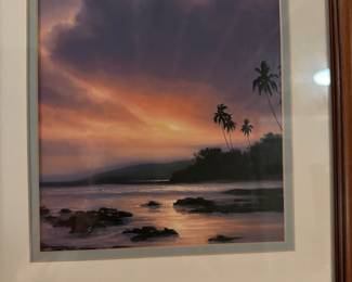 One of a pair of Roy Tabora prints