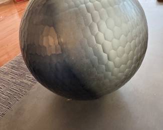 Large Ethan Allen modern glass vase