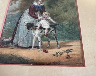 Antique French engraving