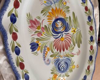 Large Quimper platter