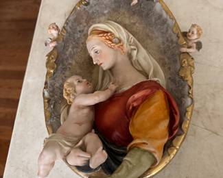 Madonna and Child…some damage.