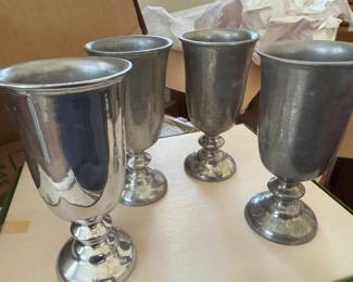 Pewter goblets