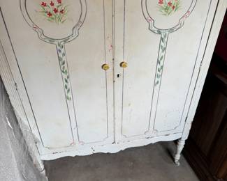 Vintage painted armoire