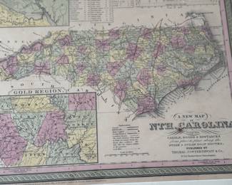 Antique map of NC