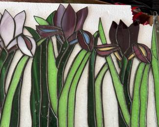 Stained glass panel