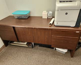Credenza and printer
