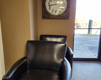 Clock and Lobby chairs
