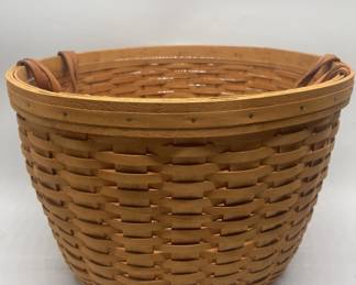 Large Vtg 1990s Longaberger Basket w/ Plastic Liner