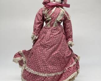 Antique German Doll with Porcelain Head
