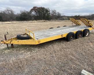 24 Ft Triple Axle Flatbed Trailer