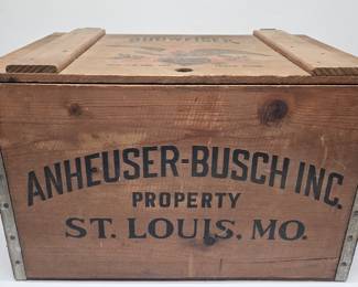 Vintage Budweiser Anheuser Busch Inc. Beer Crate