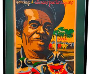 Hard to find poster by renowned Puerto Rican graphic artist and printmaker José R. Alicea