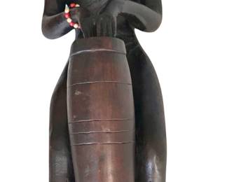 26” H figure playing drum 