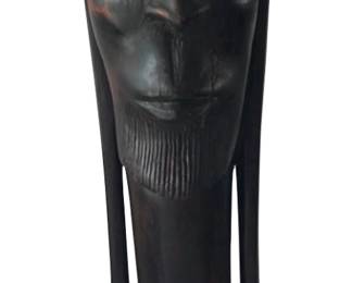 Vintage hardwood carved African Tanganyikan male figure