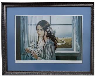 1982 Pati Bannister "Lily" print, signed and numbered 