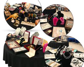 A few of many jewelry displays