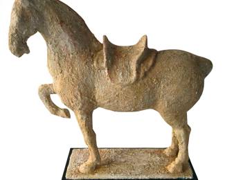 Tang horse; 18”H x 20”W
