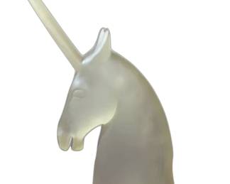 Vintage Austin Products frosted lucite unicorn