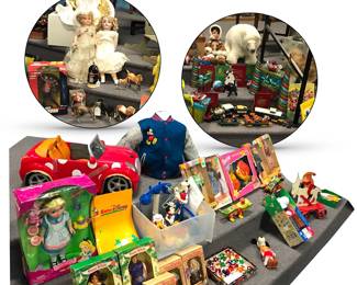 Toys — primarily vintage and collectible  